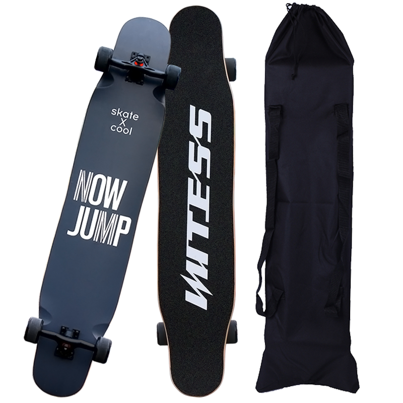 witess滑板长板成人初学者四轮公路刷街dancing舞板男孩女生双翘