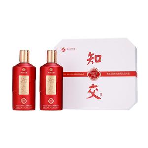 【官方旗舰】知交酒（知行礼云喜）双瓶礼盒_500mL*2瓶酱香型白酒