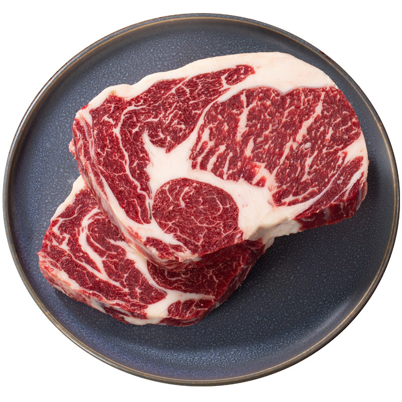 【澳洲老爸】整条原切安格斯谷饲m3 眼肉牛排厚切整块1公斤包顺丰