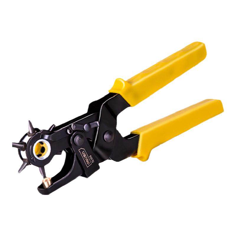 得力皮带打孔器家用手表打孔钳小型工具包打眼器腰带手动开孔器平