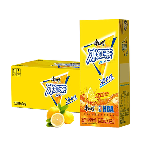 康师傅冰红茶 250ml*24盒整箱混合装特价 纸盒装包邮解暑果汁饮料