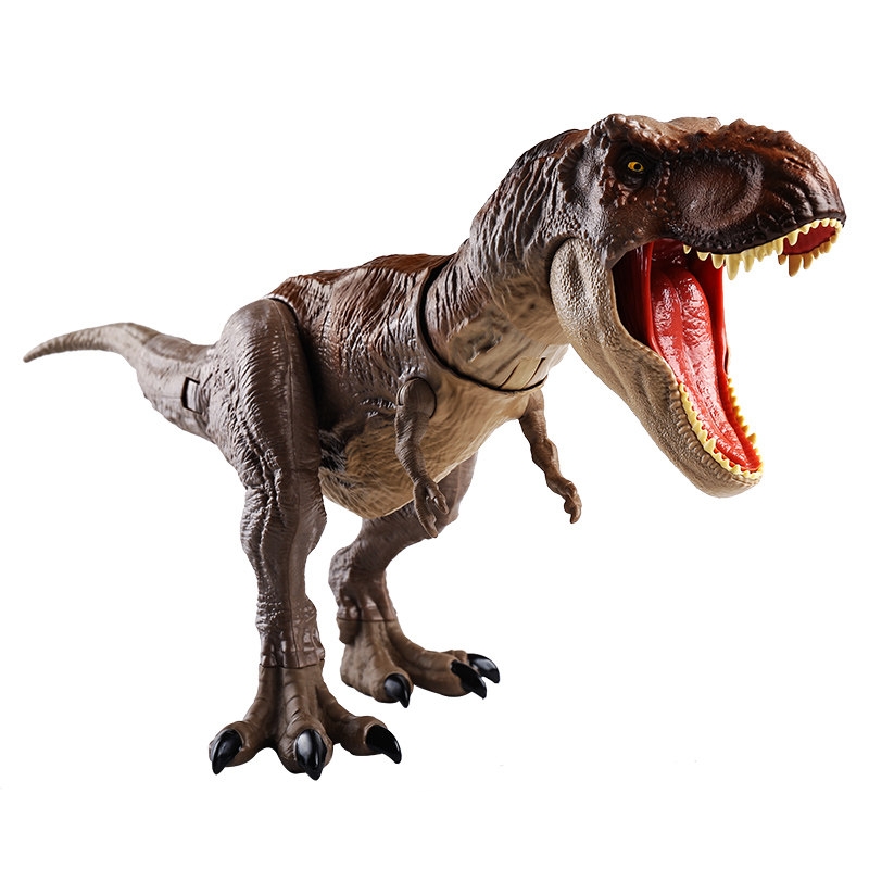 美泰侏罗纪世界2大号霸王龙帝王暴龙 声效可动恐龙模型男孩玩具