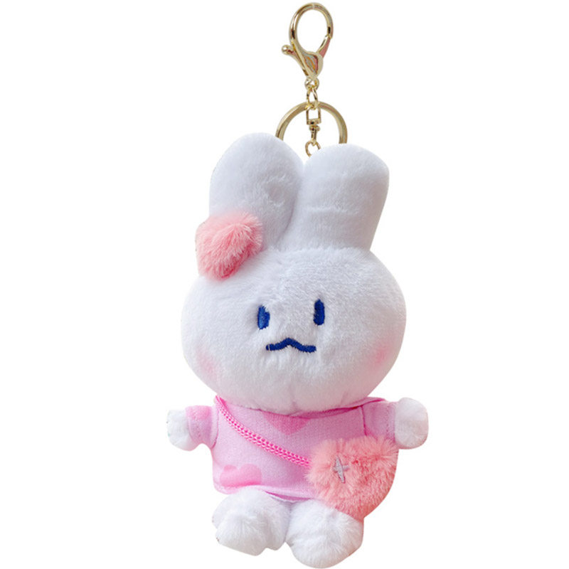 韩国软萌兔挂件玩偶mongmong兔子可爱钥匙扣情侣创意书包挂饰公仔