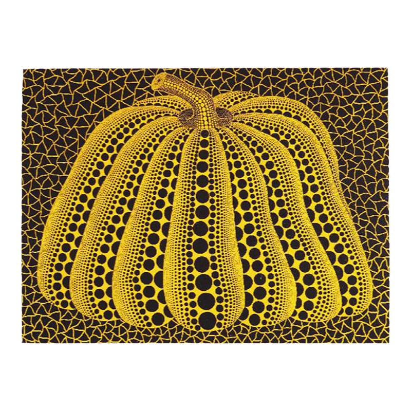 草间弥生yayoi kusama南瓜波点画芯海报明信片抽象现代家居装饰画