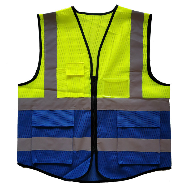 汽车审车中国建筑施工园林绿化网状透气反光背心马甲安全防护衣服
