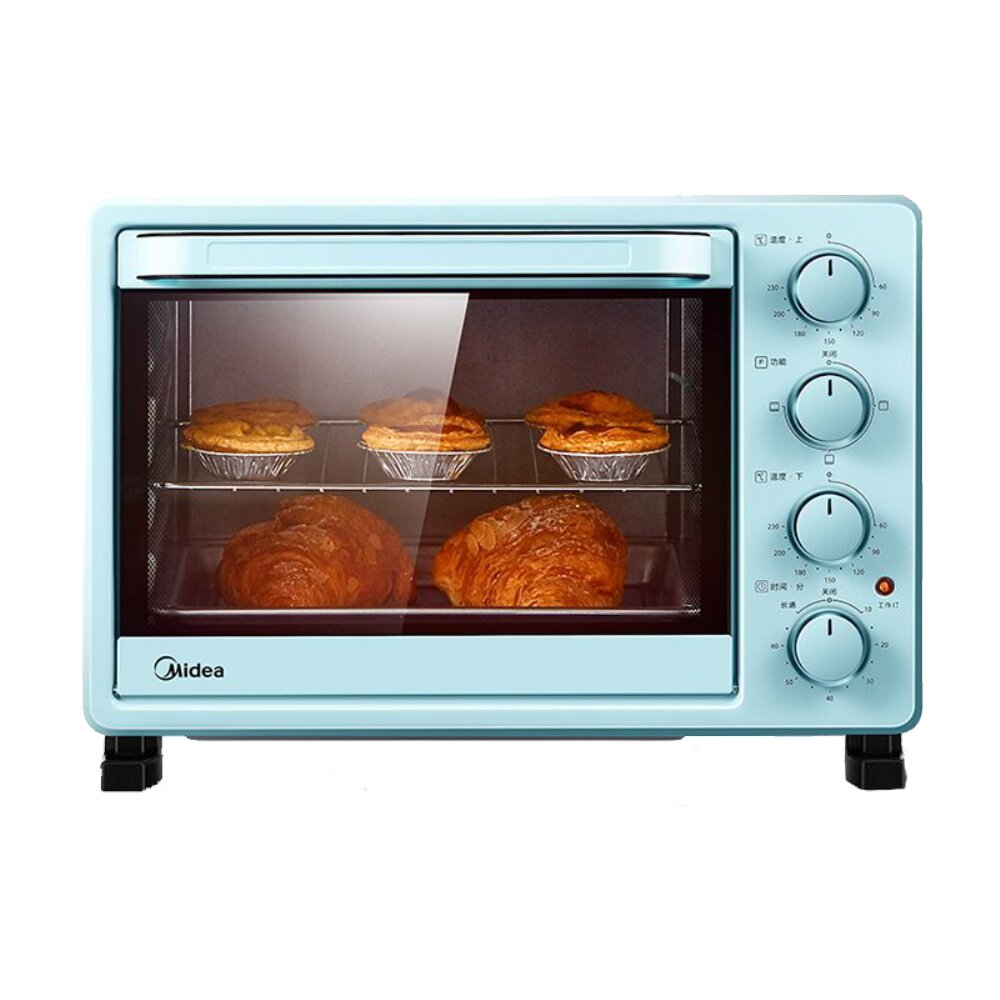 美的pt2500电烤箱家用烘焙小型烤箱多功能全自动蛋糕大容量正品