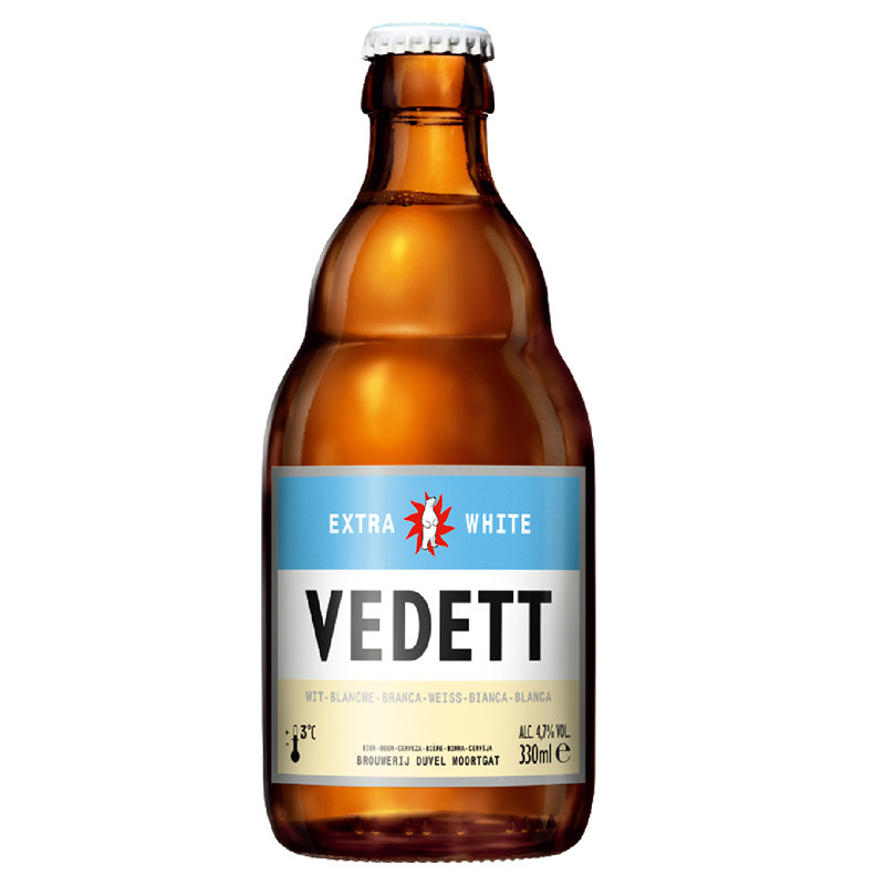 热卖促销白熊啤酒比利时原装进口精酿小麦白啤酒330ml6瓶