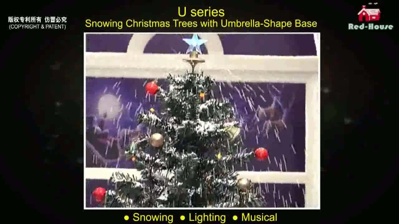 snowing christmas tree with umbrella base high quality christmas