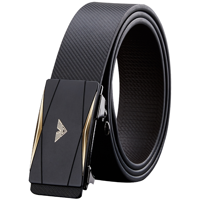 卓梵 阿玛尼皮带男无牙自动扣真皮男士腰带正品牛皮年轻人ins潮纯