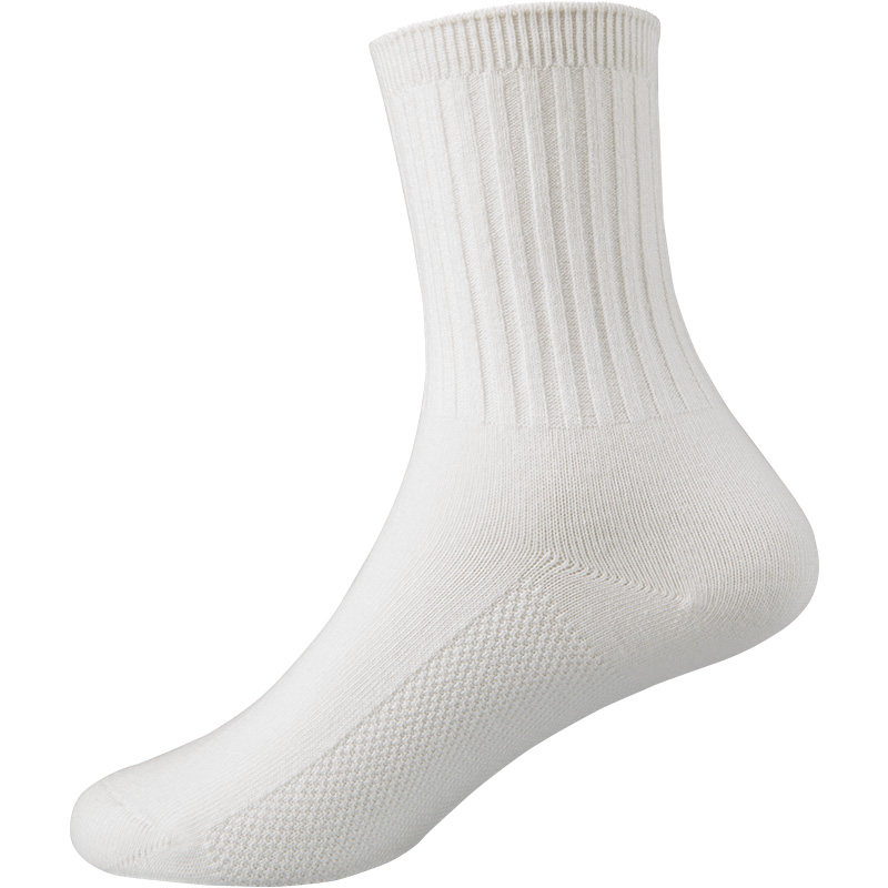 儿童袜子春秋厚款男童短袜女童中筒袜学生袜白袜白色运动袜非纯棉