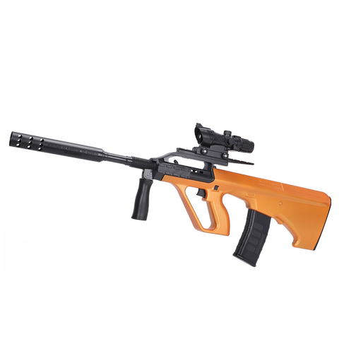 aug电动连发水弹枪冲锋步枪绝地求生男孩吃鸡全套装备8倍镜水弹珠