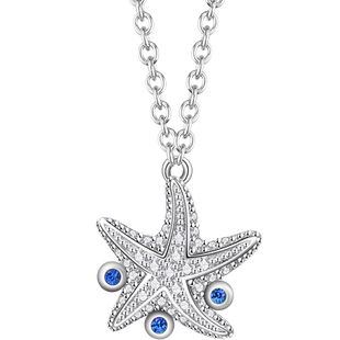 卡蒂罗六芒星项链女锁骨链纯银吊坠女士生日礼物镶施华洛世奇锆