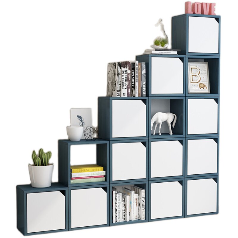 落地书柜自由组合格子柜简约现代储物柜正方形柜子儿童书架小柜子