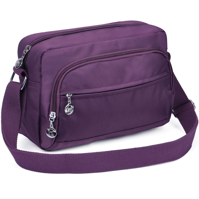 妈妈斜挎包中老年包女斜跨婆婆运动帆布尼龙奶奶买菜生意收钱小包