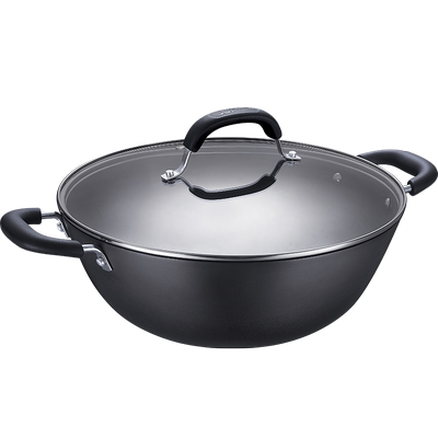 苏泊尔无涂层生铁锅家用铸铁锅