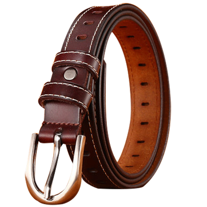 小皮带女时尚牛仔女装裤带小扣百搭纯牛皮2018新款女士腰带女真皮