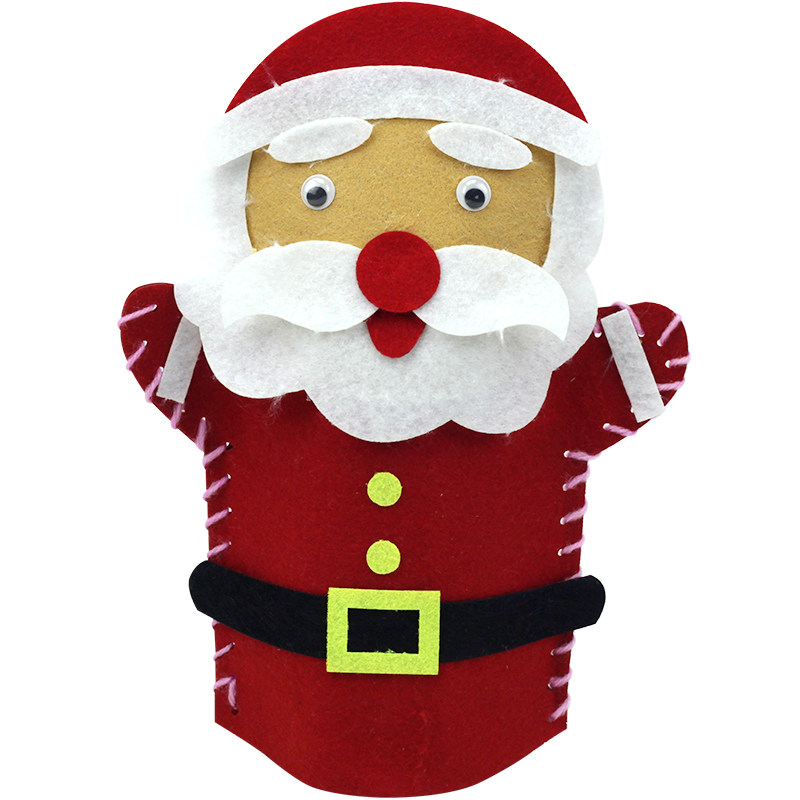 黑妞宝贝diy不织布手偶幼儿园活动儿童无纺布手工材料包创意玩具 - 爱