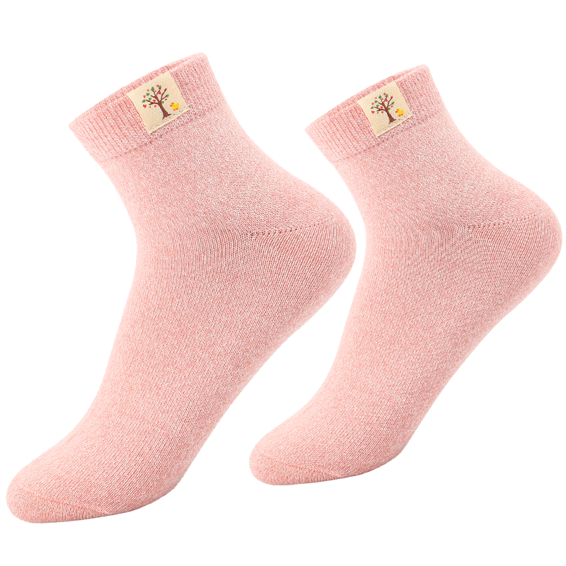 浪莎袜子女中筒春秋季全棉袜女士长袜秋天防臭加厚纯棉女袜秋冬款