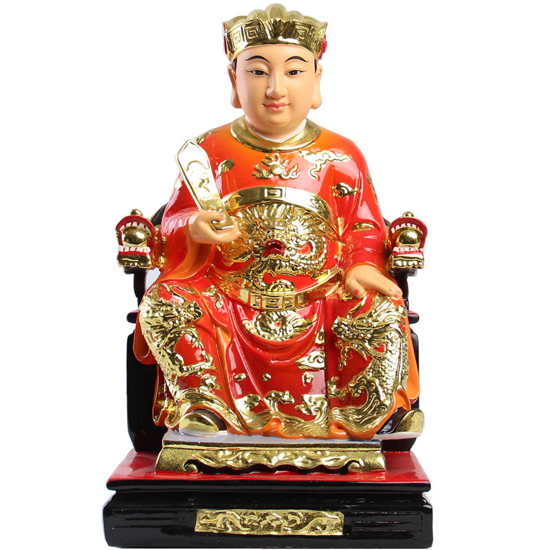 灶神灶王爷灶君神像厨房供奉居家家用树脂佛像祝福平安彩绘摆件