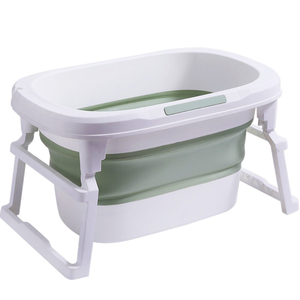 婴儿洗澡盆儿童洗澡桶宝宝泡澡桶小孩折叠浴桶游泳桶家用浴盆大号