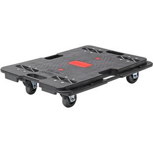 飞达乌龟车平板手推平板车搬运车周转车移动轻便四轮万向拉货拖车 券