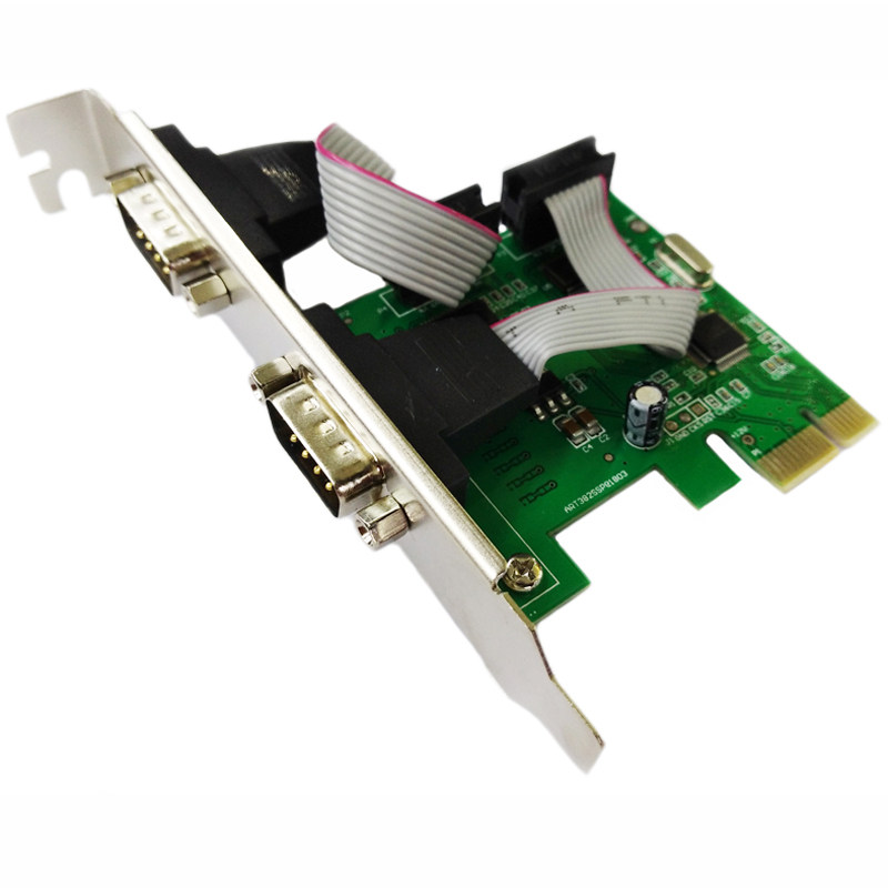 pcie串口卡 pcie转多串口扩展卡 双口rs232接口工控数据9针com卡