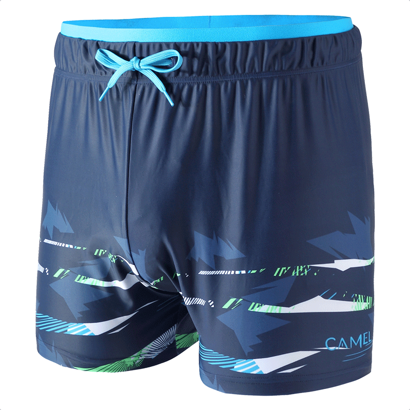 骆驼泳裤男平角五分泳衣游泳装备