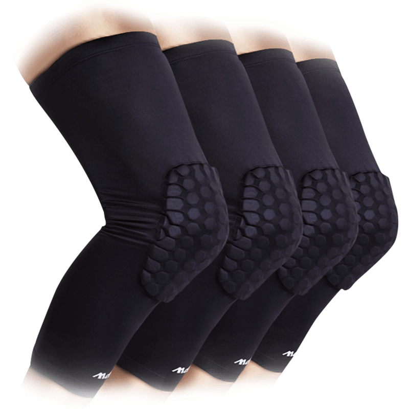 篮球护膝蜂窝防撞运动男专业长款夏季护腿袜女打薄款膝盖护具装备