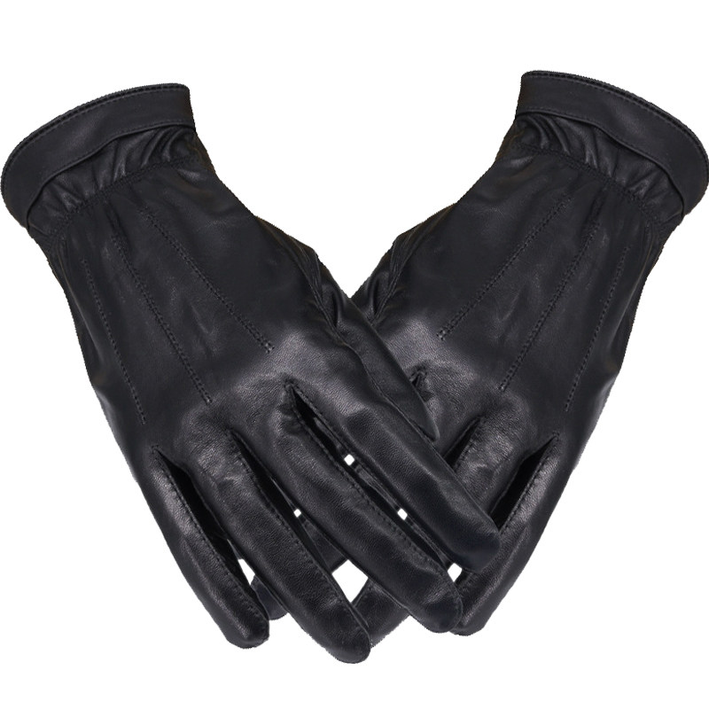 军官皮手套山羊皮春秋款常服皮手套户外骑行手套冬防风保暖男女款