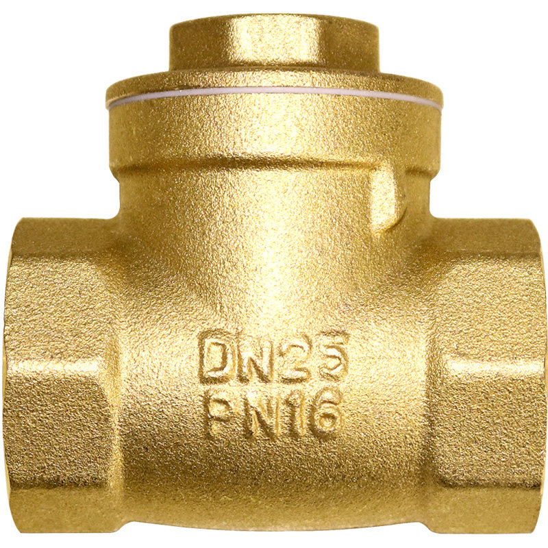 永亨全铜止回阀丝扣家用防空转dn15返水止逆阀4分20单向阀门开关