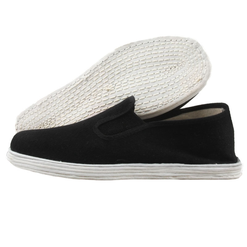 老北京布鞋 男款手工纳底布鞋 千层底布鞋 手工布鞋 工作鞋黑布鞋