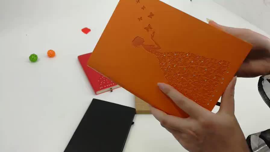 new custom gift journal diary pu leather cover notebook with pen