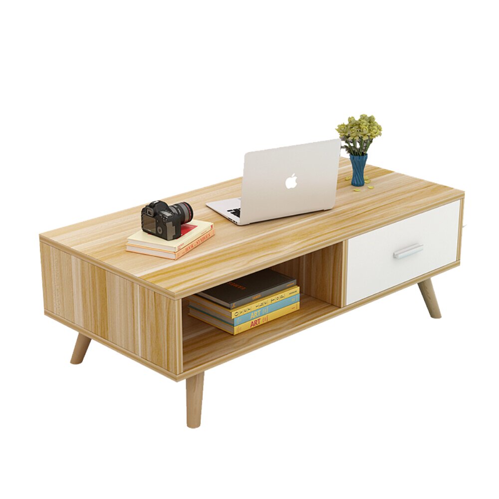 简约现代茶几组合北欧时尚客厅茶几电视柜小户型方型茶桌轻奢木质