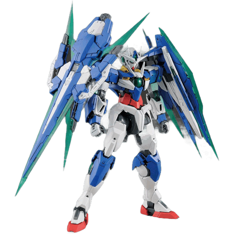 万代高达拼装模型 mg 1/100 00q全刃式 量子敢达 oo gnt-00 gn剑4