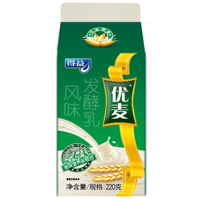 【得益】优麦酸牛奶酸奶整箱220g/盒