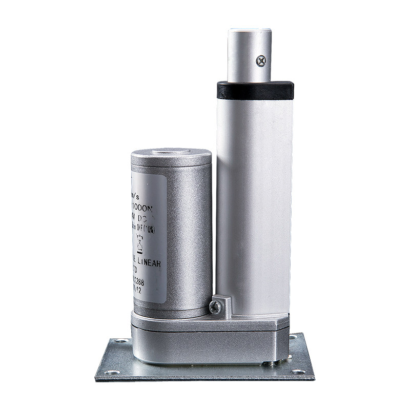 电动推杆伸缩杆平座平底座工业级微型12v24v往复器大推力小型电机