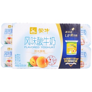 蒙牛黄桃风味酸牛奶老100克*酸奶