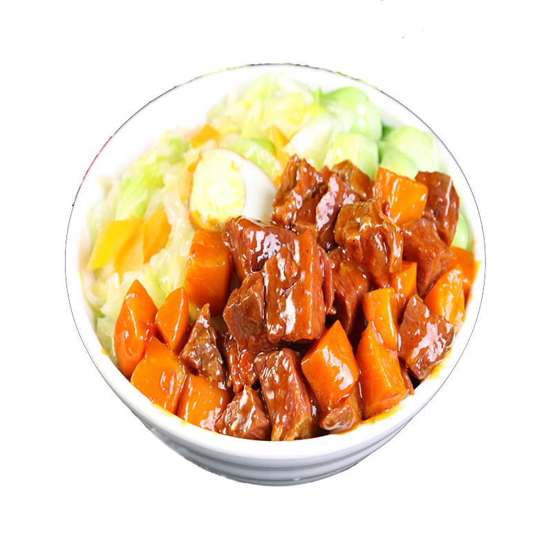 谷言红烧牛腩200g10袋冷冻简餐盖浇饭料理包方便速食快餐菜肴包