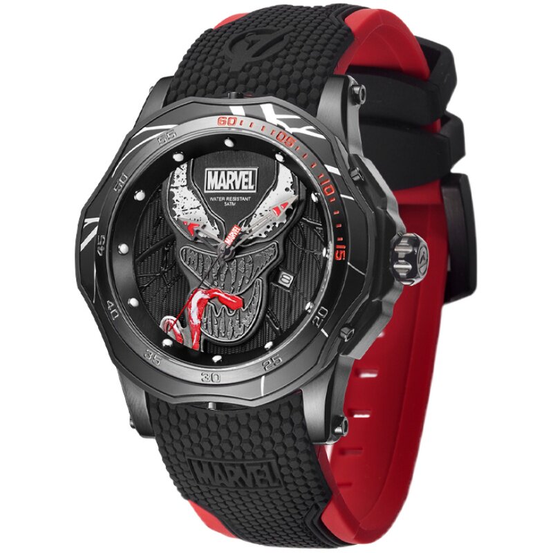 漫威毒液联名手表marvel学生机械限量版潮流防水百迪旗舰店男士表