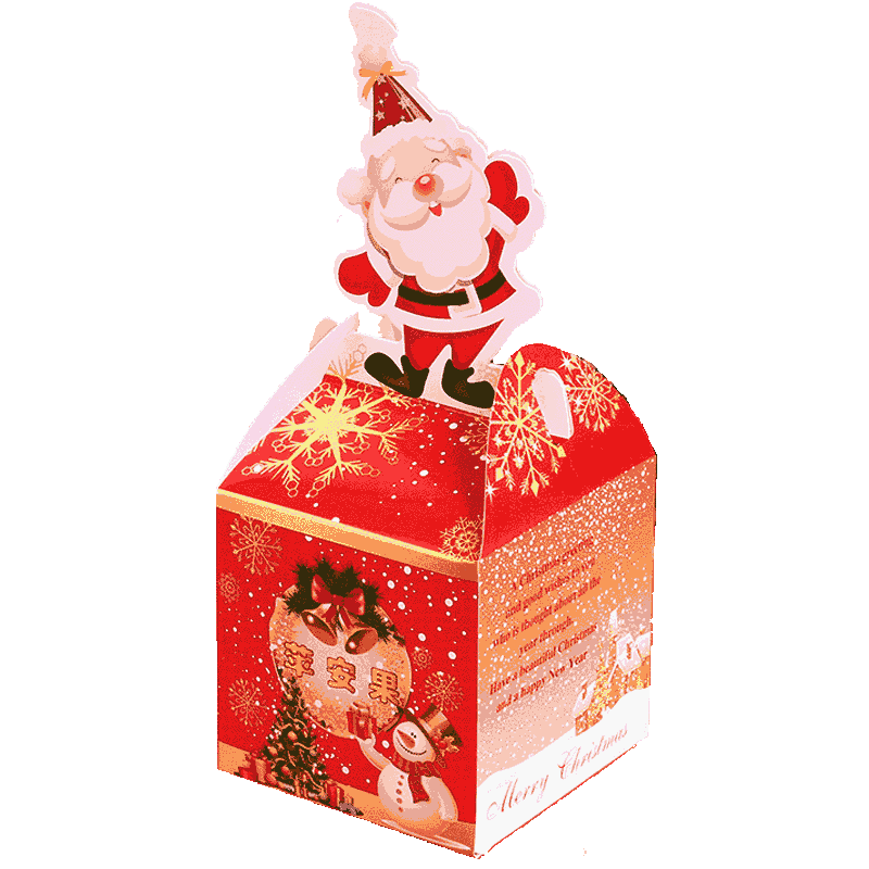 20个圣诞节苹果盒子平安夜苹果包装