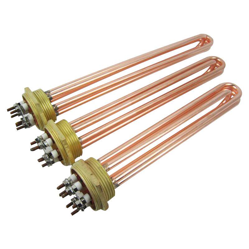 模温机加热管法兰式电热管水箱锅炉反应釜蒸烫机发热管6kw9kw12kw
