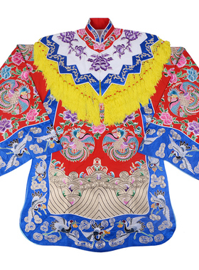 祥龙款软绉梅派镶边女蟒正龙京剧戏曲服装女贵妃醉酒凤袍刺绣蟒袍