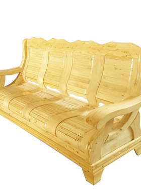 全实木沙发组合全柏木客厅现代简约原木三人新中式小户型家具茶几