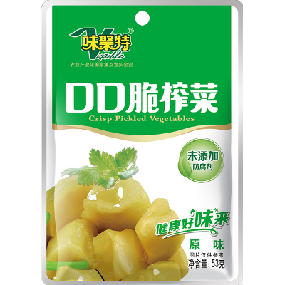 味聚特口口脆榨菜清淡爽口菜芯下饭咸菜儿童眉山泡菜小