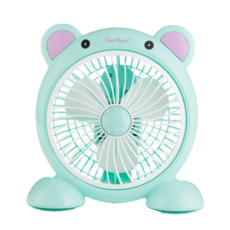 萌宝卡通电风扇学生宿舍寝室静音迷你小风扇床头扇办公室小台扇