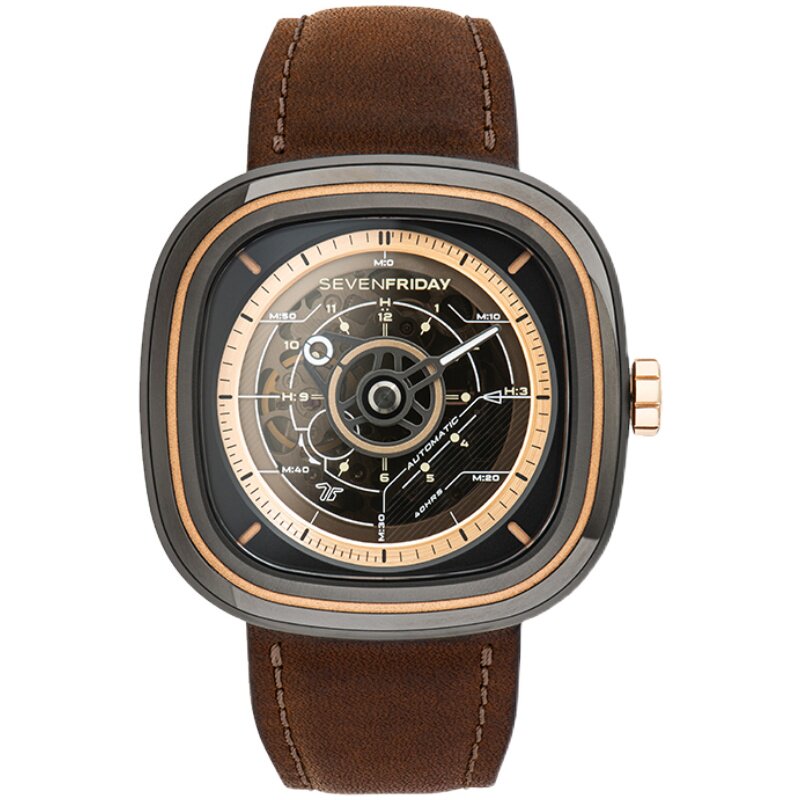 【官方正品】sevenfriday七个星期五手表自动机械男腕表瑞士t2/02