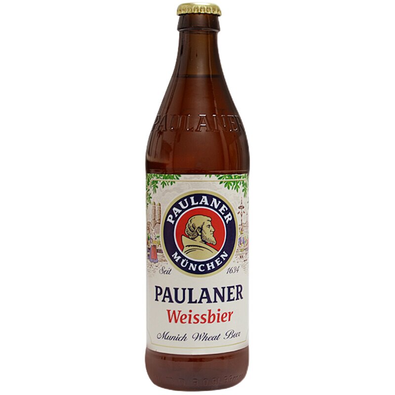 整箱 德国进口柏龙白保拉纳白啤酒 宝莱纳小麦瓶装啤酒500ml*20瓶