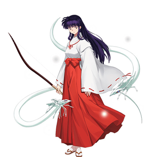 犬夜叉cosplay服装桔梗cos服和服日本巫女服道具假发木屐弓箭全套