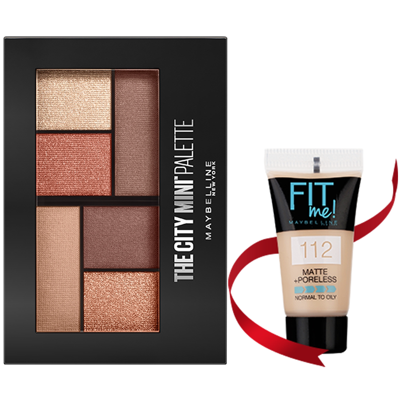 美宝莲纽约时刻六色迷你闪粉眼影