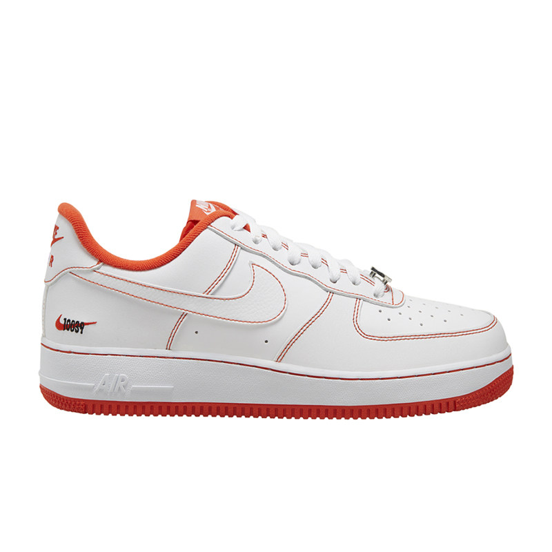 42运动家nike air force 1 af1科比洛克公园 白橙板鞋 ct2585-100